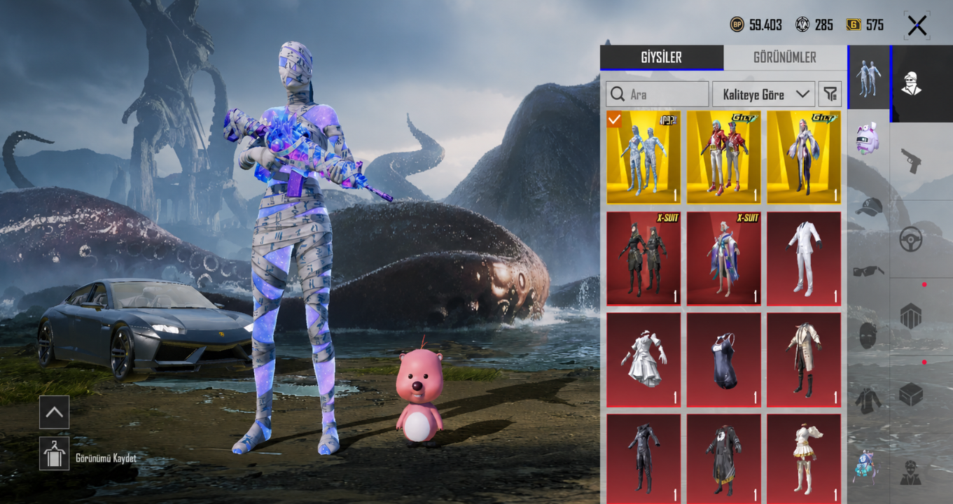 🏆 X-SUIT GALADRIA | MAX M416 | LÜKS ARAÇ KOLEKSİYONU 🏆