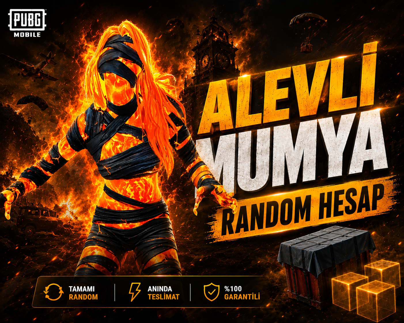 Alevli Mumya Garantili Random Hesap | Otomatik Teslimat