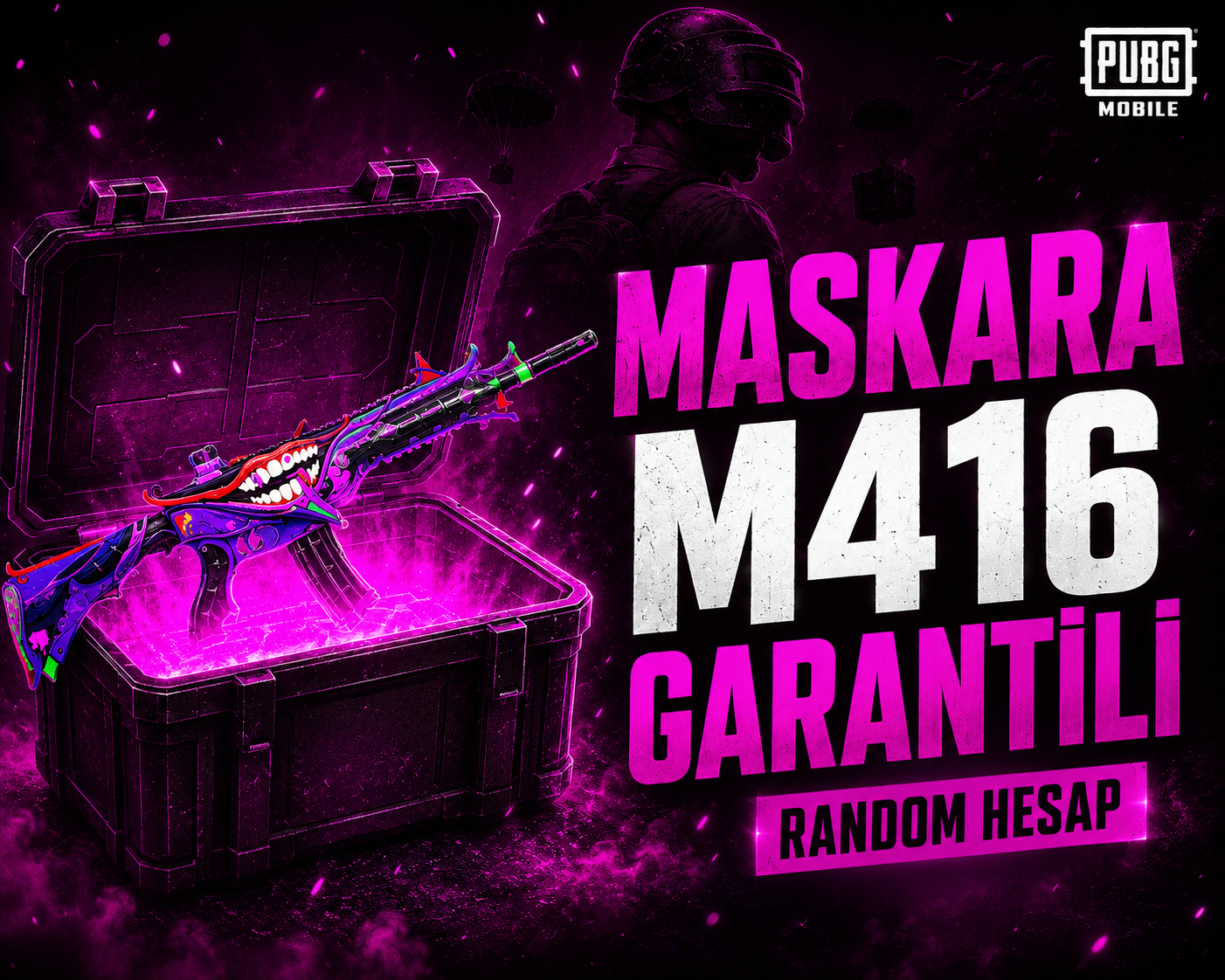 Maskara M416 Garantili Random Hesap | Otomatik Teslimat